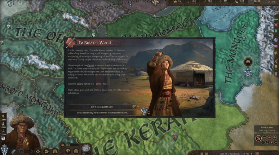 Crusader Kings 3 вошла в список бестселлеров Steam благодаря распродаже 70% и новому DLC, ориентированному на монголов